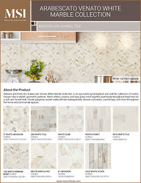 Arabescato venato white marble