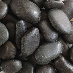 Ash Black Beach Pebbles Landscape Rock