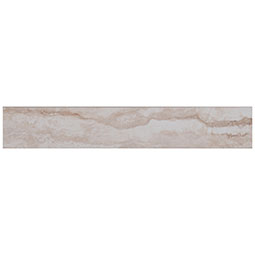 Pietra Bernini Bianco Porcelain Tile 3x18 Bullnose Polished