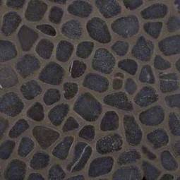 Black Marble Pebbles Tumbled Pattern 10mm