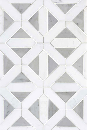 Blanco Dolomite Geometrica Polished