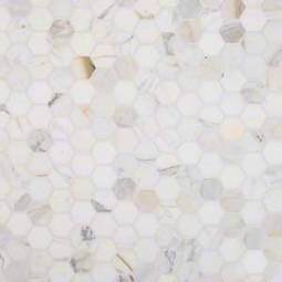 Calacatta Gold 2” Hexagon Mosaic Tile