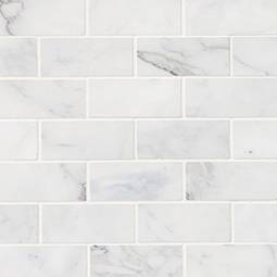 Calacatta Cressa White Subway Tile