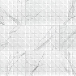 Dymo Statuary Chex White 12x24 Wall Tile