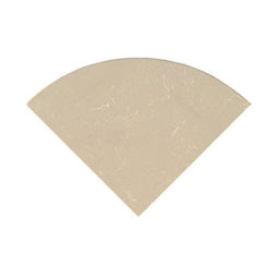 Engineered Beige 9" Radius Cornershelf Polished Tile Thumb