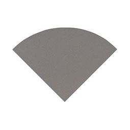 Engineered Gray 9" Radius Cornershelf Polished Tile Thumb