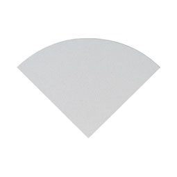 Engineered White 9" Radius Cornershelf Polished Tile Thumb