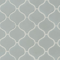 Gray Glossy Arabesque Tile