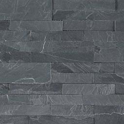 Midnight Ash Peel and Stick Stacked Stone Backsplash