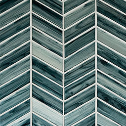 Midnight Blue Ombre' Chevron Tile thumbnail