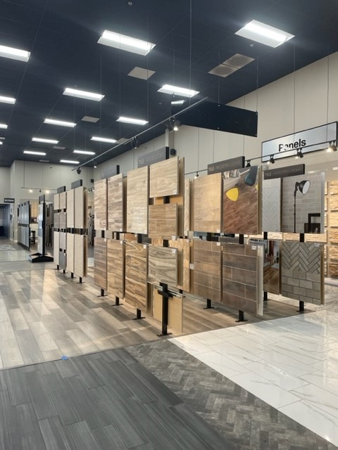 Interior of MSI Edison showroom displaying marble and stone tile