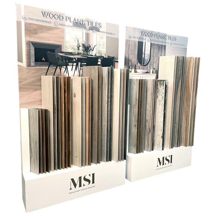 Porcelain Wood Plank Tile Displays