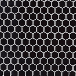 Retro Nero Hexagon Mosaic Tile