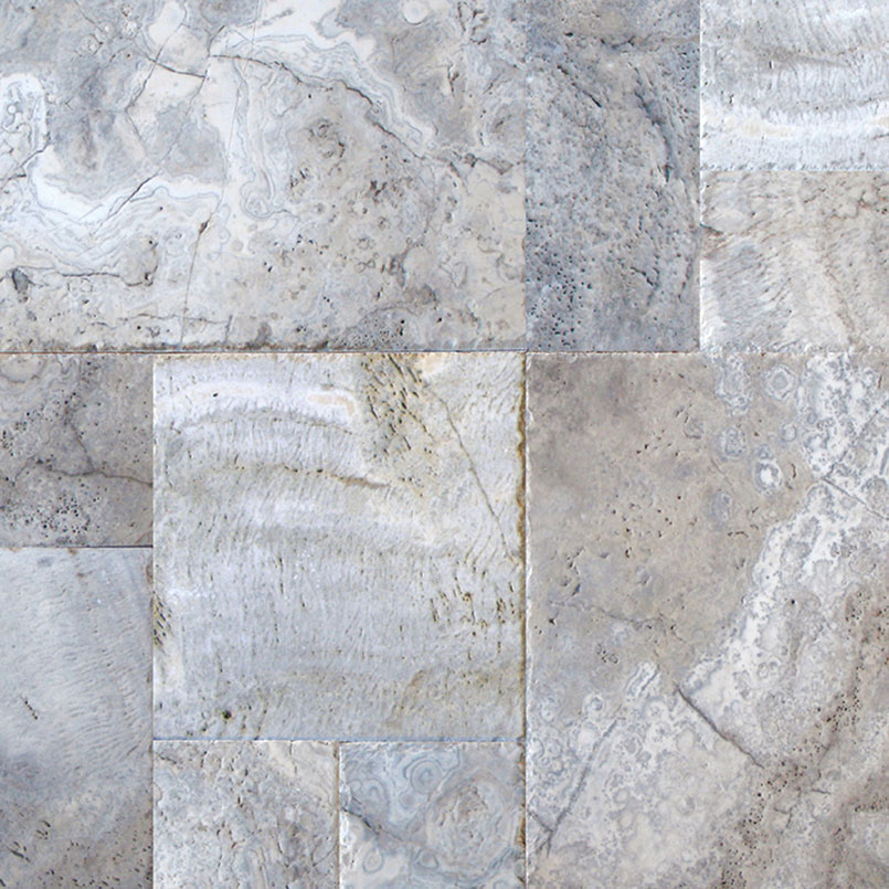 Silver Travertine Travertine Outdoor Tile