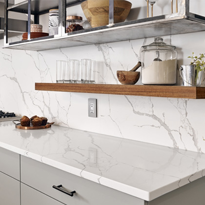 QUARTZ BACKSPLASH LOOKS