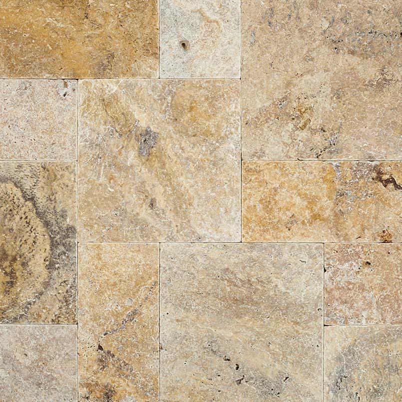 Tuscany Scabas Travertine Pavers Dry