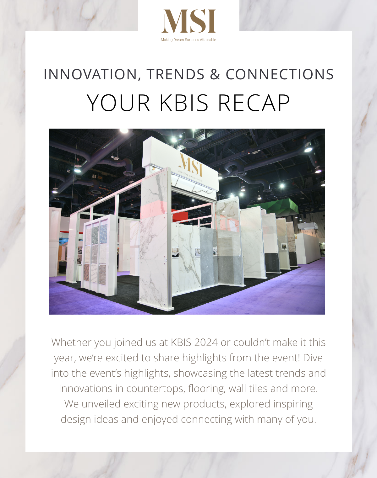 Your KBIS Recap