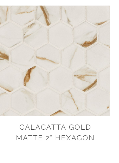 Calacatta Gold Matte Hexagon