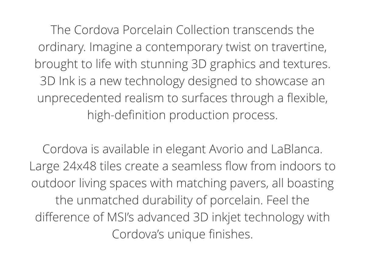 Cordova Porcelain Collection